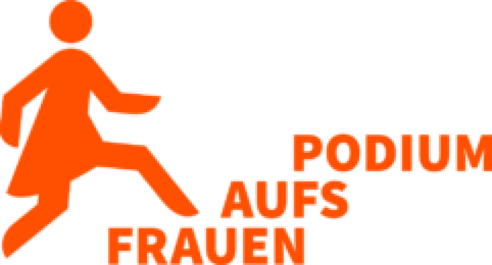 Logo Frauen aufs Podium