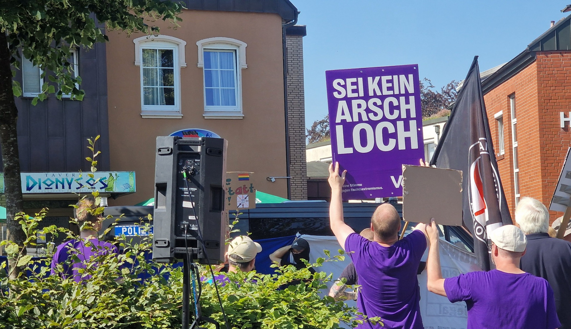 Volt Demo Neumünster Gegen Rechts Vorfeld