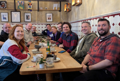 Das Lübecker Team bei einem Treffen in der Remise.