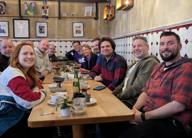 Das Lübecker Team bei einem Treffen in der Remise.