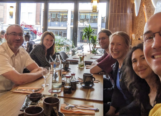 Das Lübecker Team bei einem Meet&amp;Greet.