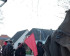 Volt Dithmarschen Nordhastedt Florian Werner Leif Mazomeit Demonstration zusammen mit Antifa und Linke vor dem Gasthof im alten Bahnhof in Nordhastedt