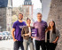 Volt-Spitzenkandidierende Timo Kamann, Nadine Henninger, Samuel Wittenburg, Louisa Deimel