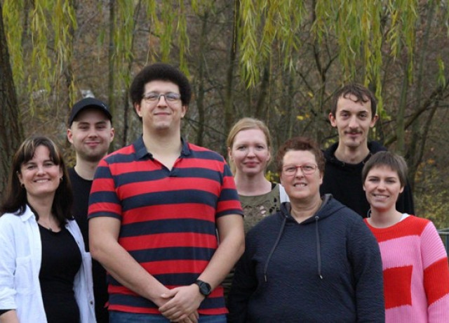 Von Links nach rechts: Juliane Wolf, Frederic Schiller, Jonas Mazouz (Platz 2), Juliane Mittenzwei, Gerit Brockmann (Platz 1), Werner Bonsangue, Juliane Mirow