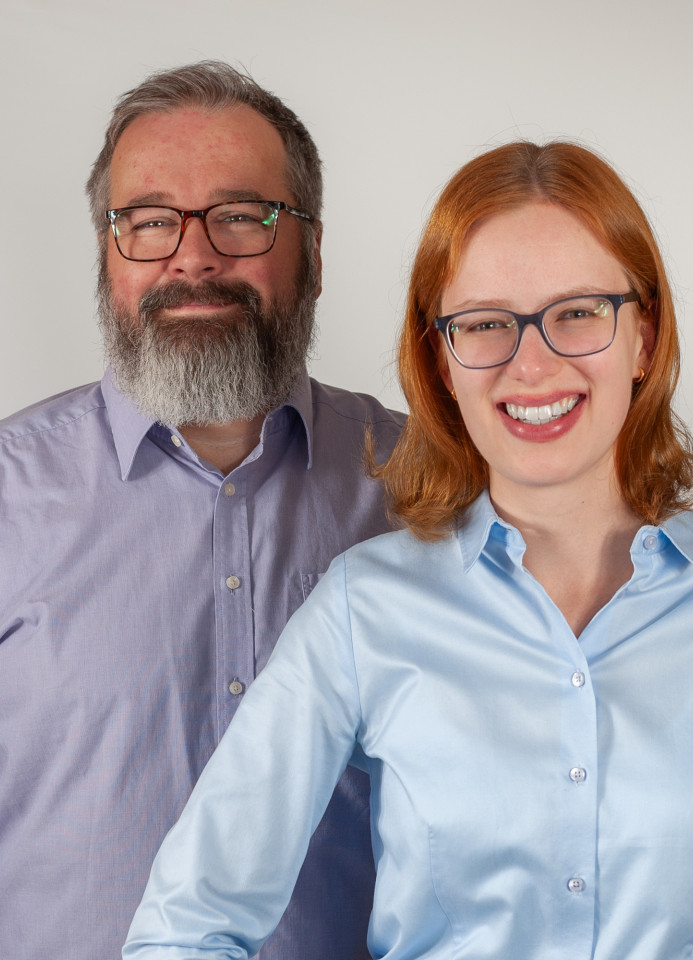 Unsere Spitzenkandidatin Melina und unser Spitzenkandidat Christian für die Kreistagswahl 2025