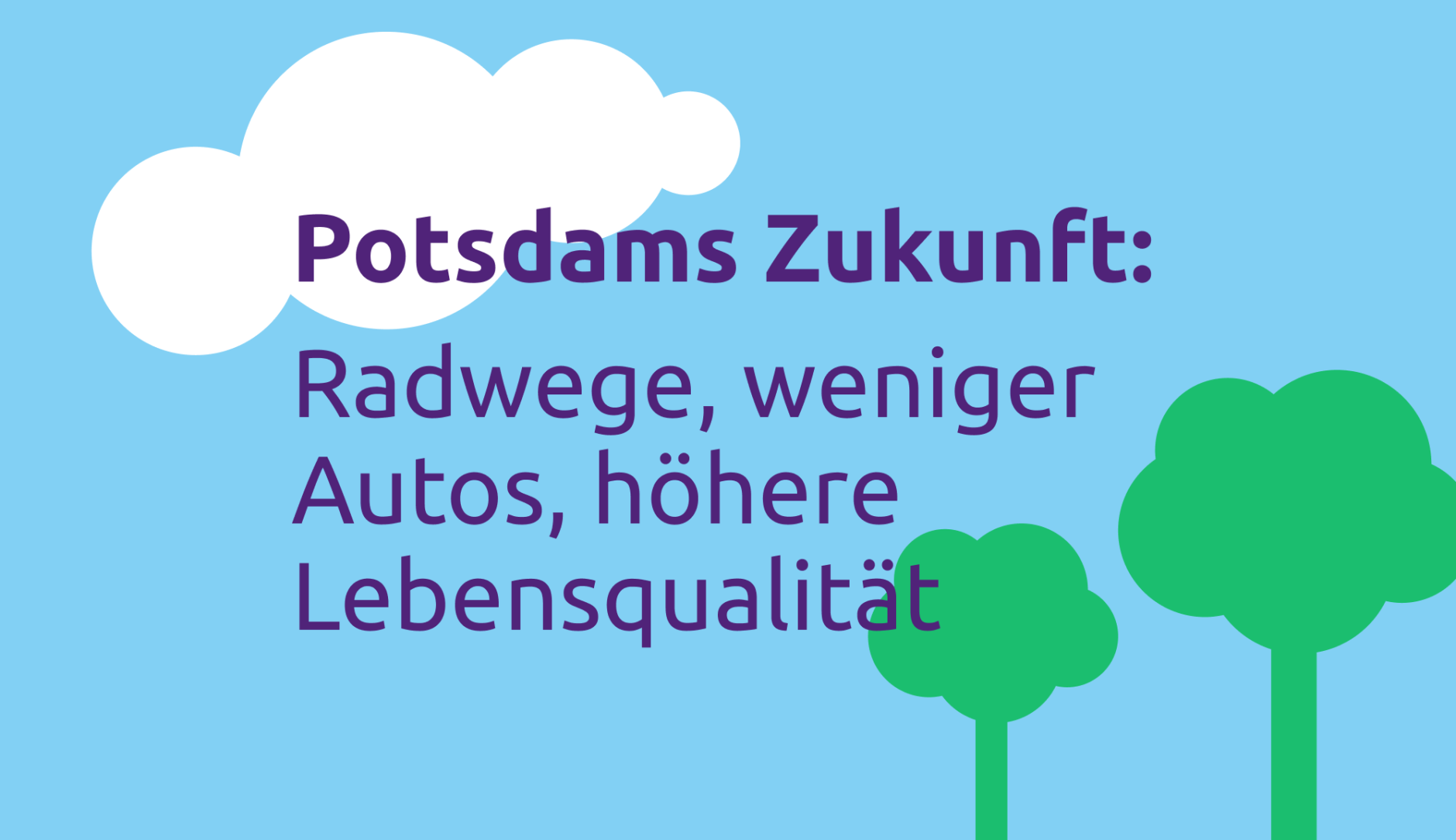 Potsdams Zukunft: Mehr Radwege, weniger Autos, höhere Lebensqualität