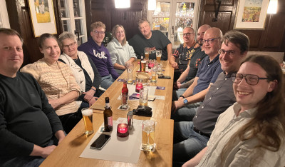 Volt Speyer beim Meet&Greet in einem Restaurant