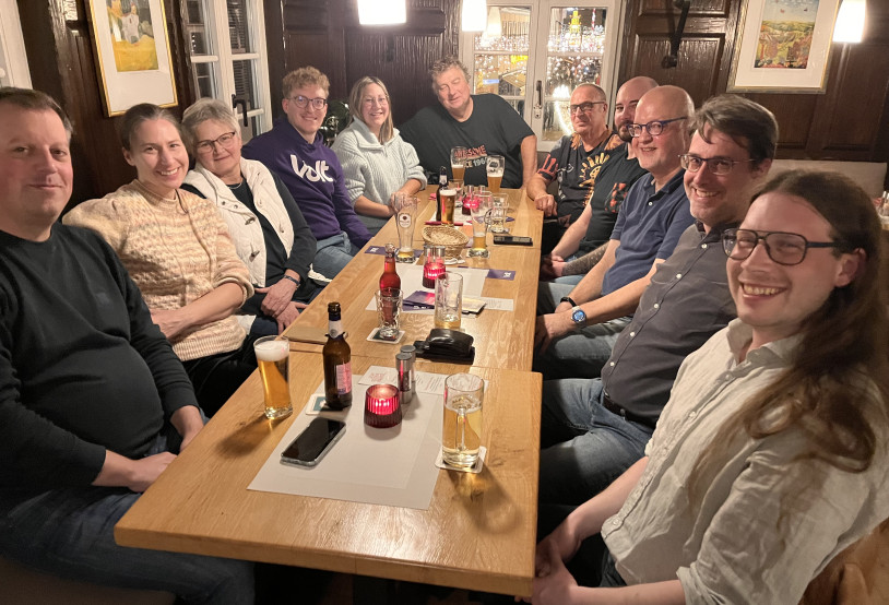 Volt Speyer beim Meet&Greet in einem Restaurant