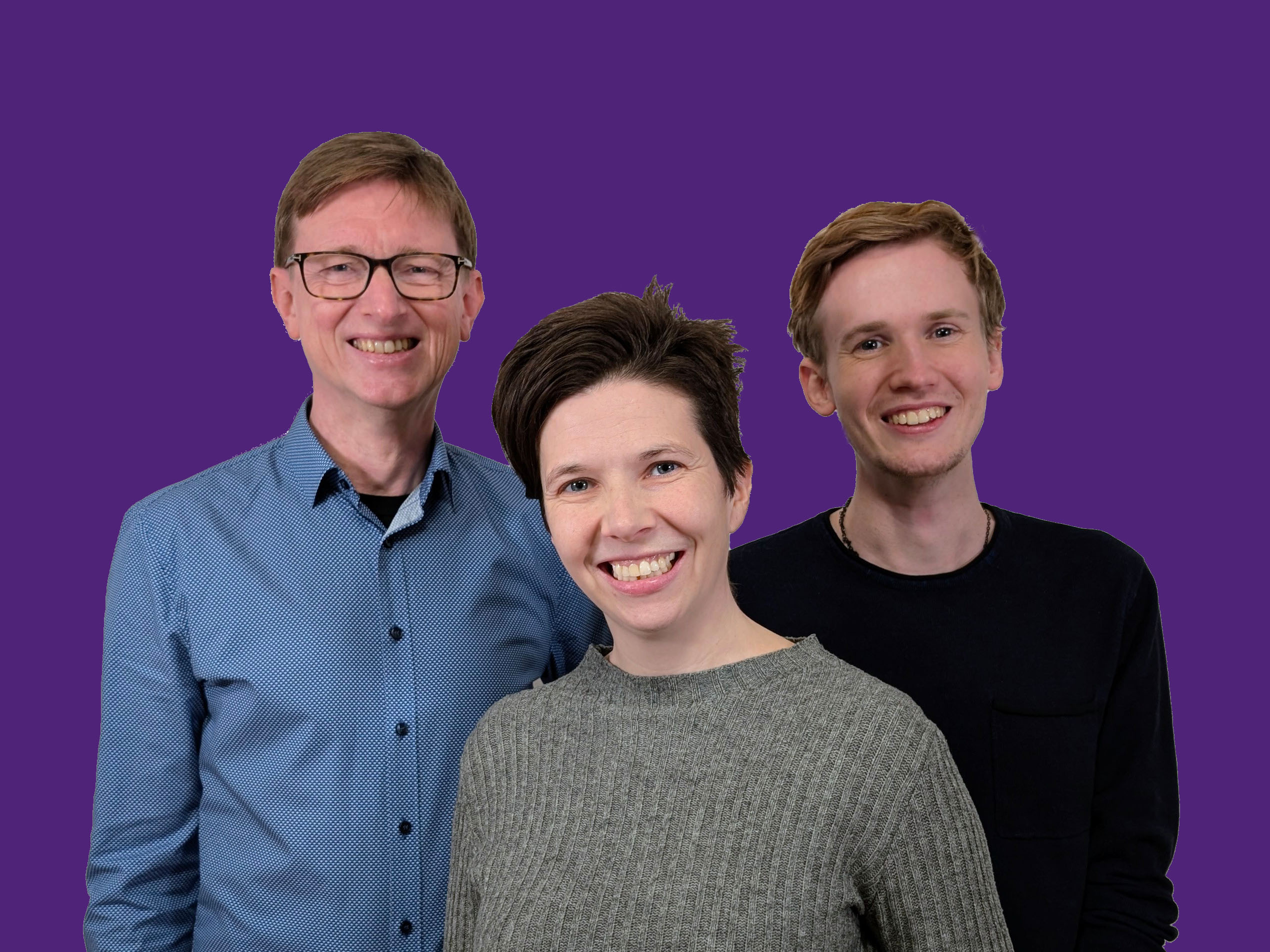 Von links nach rechts: Unsere Kandidierenden Hans-Günter Brünker, Laura Kuttler und Tim Reising.