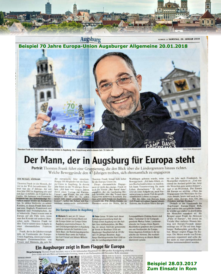 Thorsten Frank Bild von PDF-Datei, in der er seine Medienauftritte gesammelt hat.