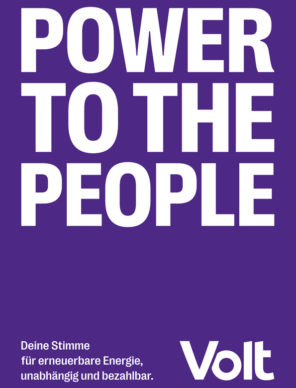 Europawahl Wahlplakat - Power to the People
