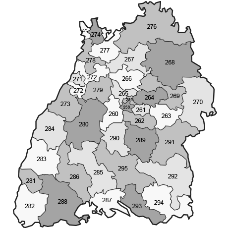 Baden-Württemberg Districts