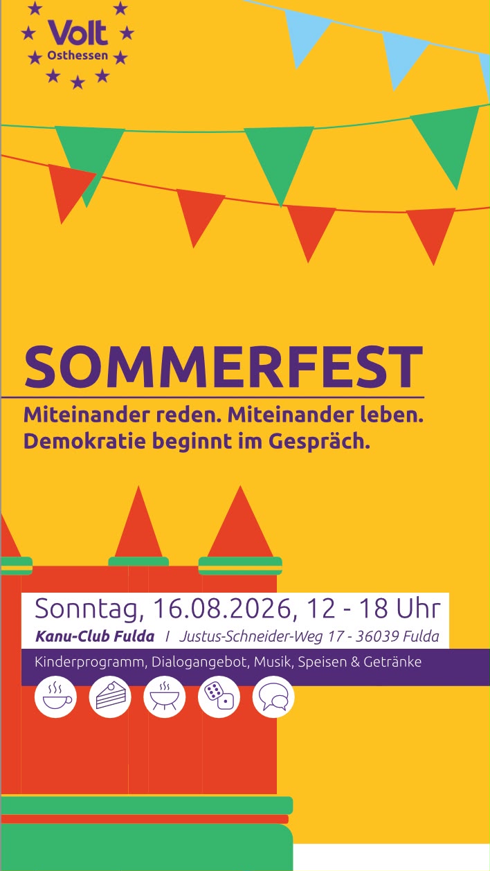 Sommerfest Volt Osthessen Fulda