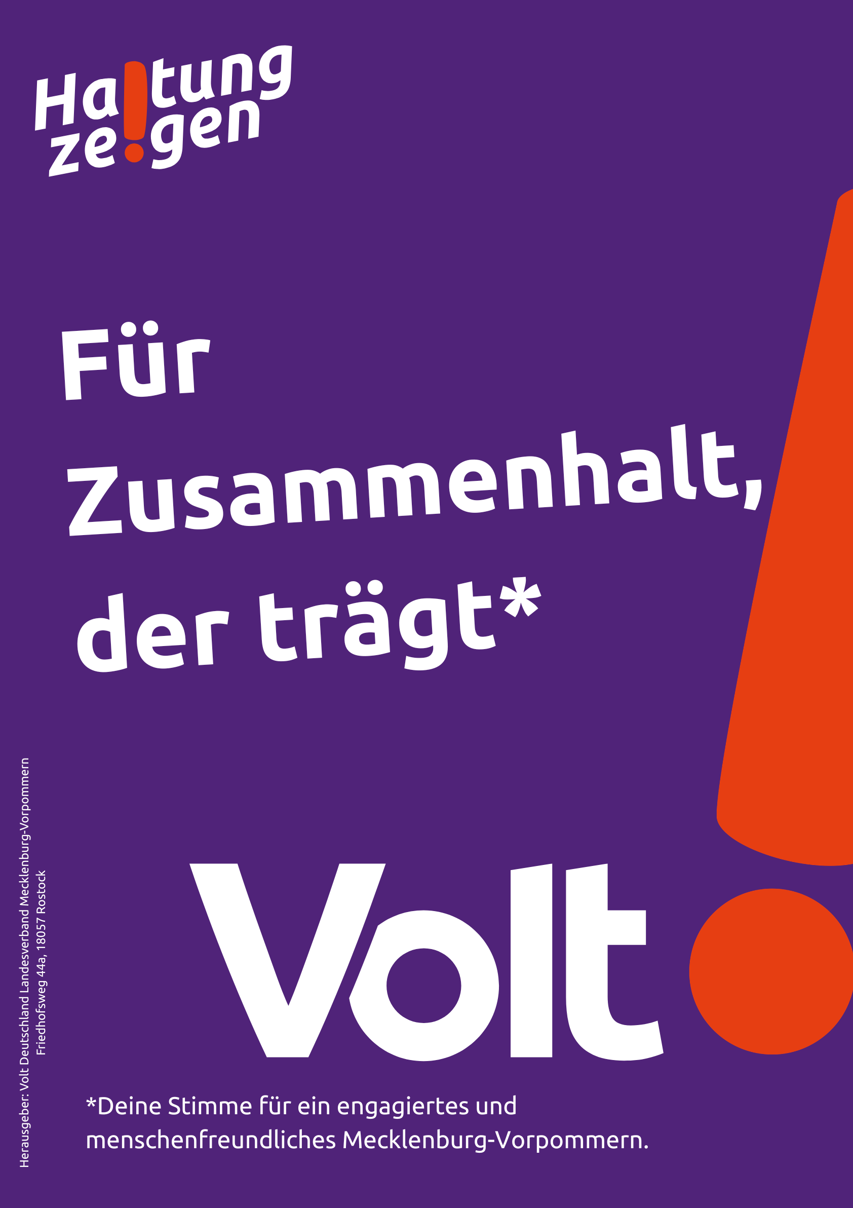 Plakat Gesellschaftlicher Zusammenhalt